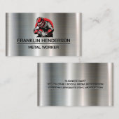 Welder Working on Metal | Fabrication Visitekaartje (Voorkant / Achterkant)