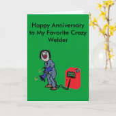 Welders zijn gek kaart (Gele Bloem)