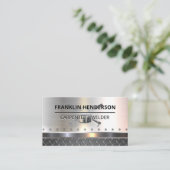 Welding Mask Logo | Metallic | Blue Collar Visitekaartje (Staand voorkant)