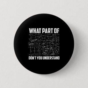 Welk deel begrijp je niet _ Funny Math-thee Ronde Button 5,7 Cm
