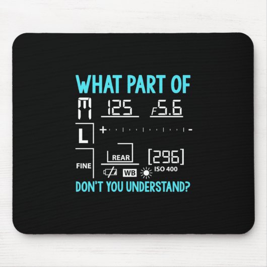 Welk deel van de fotograaf muismat (Voorkant)