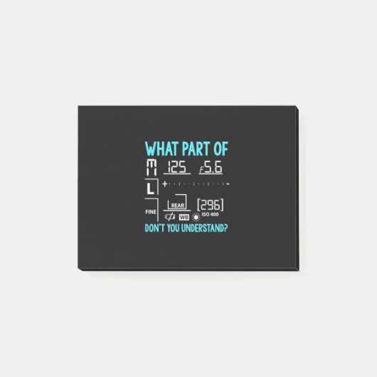 Welk deel van de fotograaf post-it® notes (Voorkant)