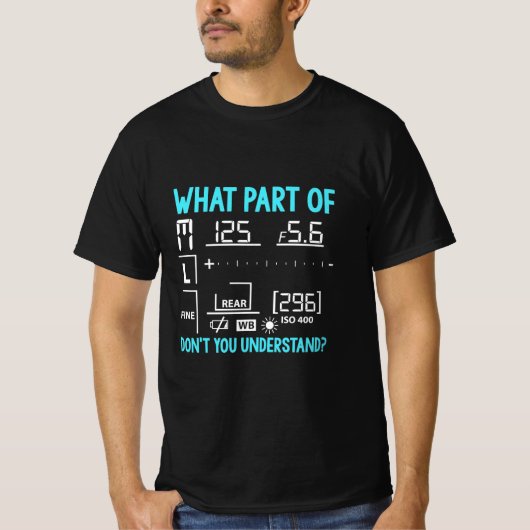 Welk deel van de fotograaf t-shirt (Voorkant)