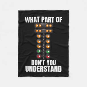 Welk deel van Drag Racing begrijp je niet Fleece Deken