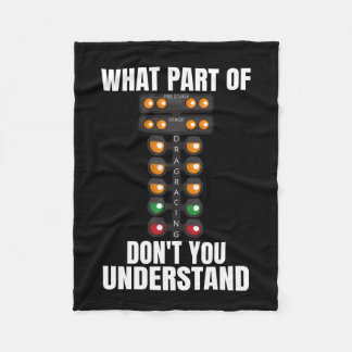 Welk deel van Drag Racing begrijp je niet Fleece Deken