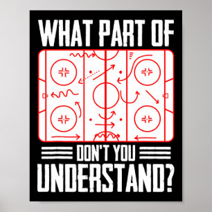 Welk Deel Van Hockey Begrijp Je Niet IJsHockey Poster