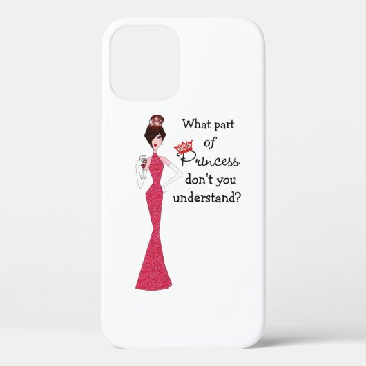 Welk deel van 'prinses' begrijp je niet? Case-Mate iPhone case (Achterkant)
