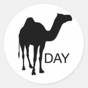Welke dag is het... Woensdag! Hump Day! Ronde Sticker