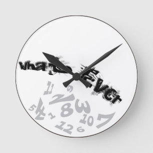 Welke decoratieve analoge wandklok ook ronde klok