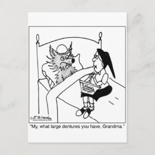 Welke grote gebitten hebt u? briefkaart