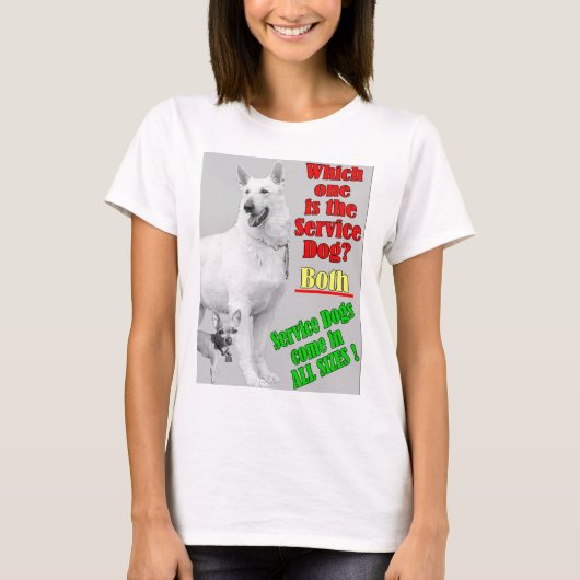 Welke is de service Dog? T-shirt (Voorkant)