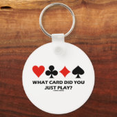 Welke Kaart heb je net gespeeld? (Vier Kaart-eenhe Sleutelhanger (Voorkant)