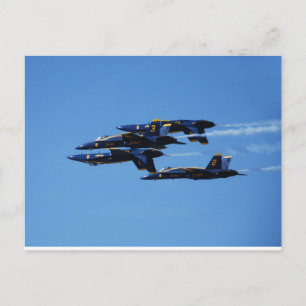 Welke kant op? Blue Angels  Briefkaart