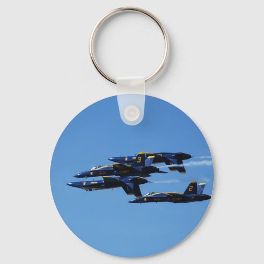 Welke kant op? Blue Angels  Sleutelhanger (Voorkant)