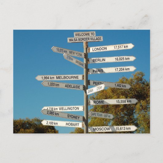 Welke kant op? briefkaart (Voorkant)