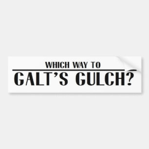 Welke kant op met Galt's Golch? Bumpersticker