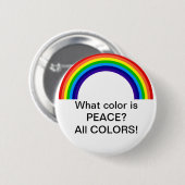 Welke kleur is Peace? Ronde Button 5,7 Cm (Voorkant /achterkant)