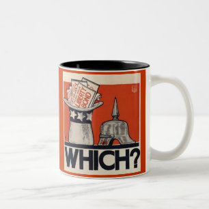 Welke? Liberty Bond WW1  Tweekleurige Koffiemok