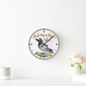 Welke manier is Thuis? Pigeon Art Ronde Klok (Huis)