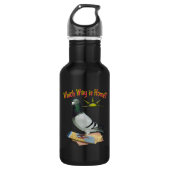 Welke manier is Thuis? Pigeon Art Waterfles (Voorkant)