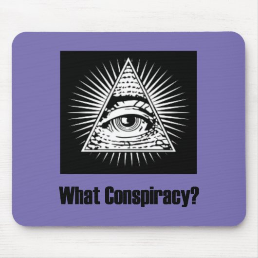 Welke samenzwering? muismat (Voorkant)