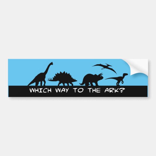 Welke weg naar de Ark? Bumpersticker (Voorkant)