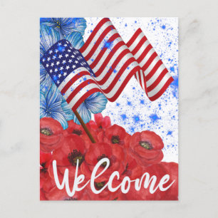Welkom 4 juli briefkaart
