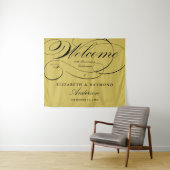 Welkom 50e Jubileum Elegant Silver Script Wandkleed (In Situ (horizontaal))