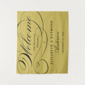 Welkom 50e Jubileum Elegant Silver Script Wandkleed (Voorkant)