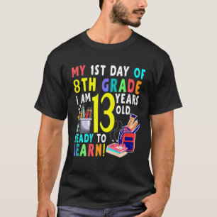 Welkom 8e graad terug naar school T-shirt Happy 1e