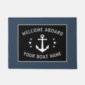 Welkom aan boord Bootnaam Anker Stars Deurmat (Voorkant)