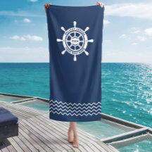 Welkom aan boord Navy Blue Aangepaste bootnaam
