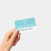 welkom aan boord script badge (Handheld)