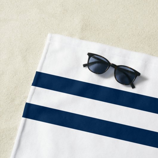 Welkom aan boord van aangepaste boot naam nautisch strandlaken (In situ)