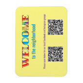 WELKOM AAN de buurt Magneet (Verticaal)