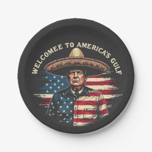 Welkom aan de oostkust van de Golf van Trump Papieren Bordje