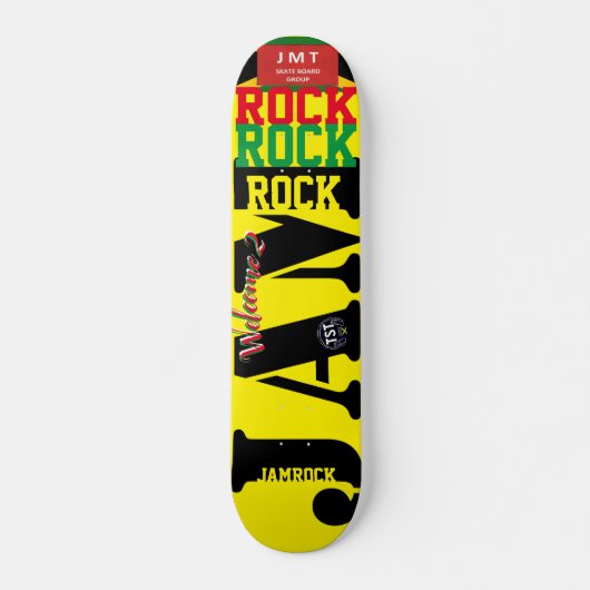 WELKOM AAN JAMROCK JMT 7 3/4-inch skateboard Deck (Voorkant)