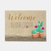 WELKOM AAN onze zuidwestelijke Kaspische cactus Deurmat (Voorkant)