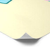 Welkom Aangepaste Naam Bruidsfeest Theekopje Vlind Poster (Hoek)