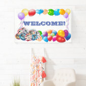 Welkom aangepaste Vinyl Banner 3' x 5' Banner (Insitu)