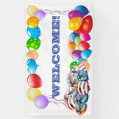 Welkom aangepaste Vinyl Banner 3' x 5' Banner (Verticaal)