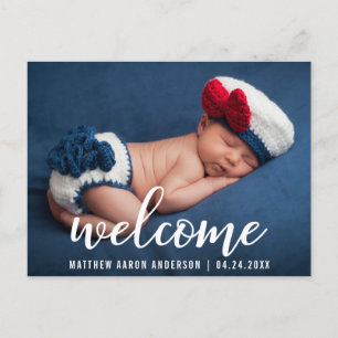 Welkom Aankondiging Nieuwe Baby Modern