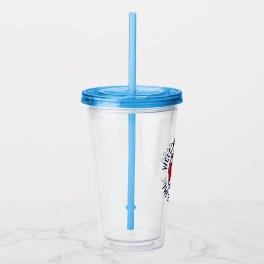 Welkom Aboard aangepaste naam boot acryltumbler Acryl Drinkbeker (Rechts)