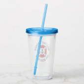 Welkom Aboard aangepaste naam boot acryltumbler Acryl Drinkbeker (Achterkant)
