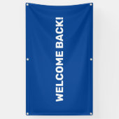 Welkom achteraan buitenbanner Spandoek (Verticaal)