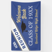 Welkom achterklasse reunion Banner (Verticaal)