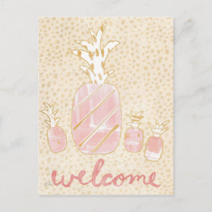 Welkom ananas briefkaart