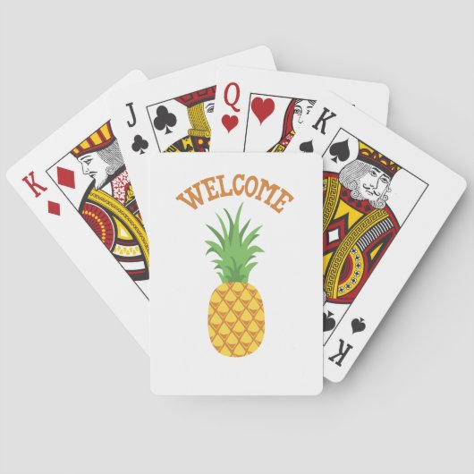 Welkom ananas pokerkaarten (Achterkant)