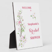 Welkom Apple Blossom Bruiloft Feest Persoonlijk  Fotoplaat (Zijkant)