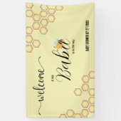 Welkom Babee op komst Datum Baby Shower Spandoek (Verticaal)